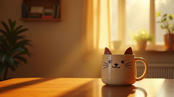 Apportez une touche féline avec le mug tasse chat
